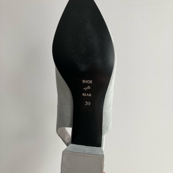 SHOE THE BEAR | pointed toe suede block heel slingbacks NWOT - Picture 4 of 4